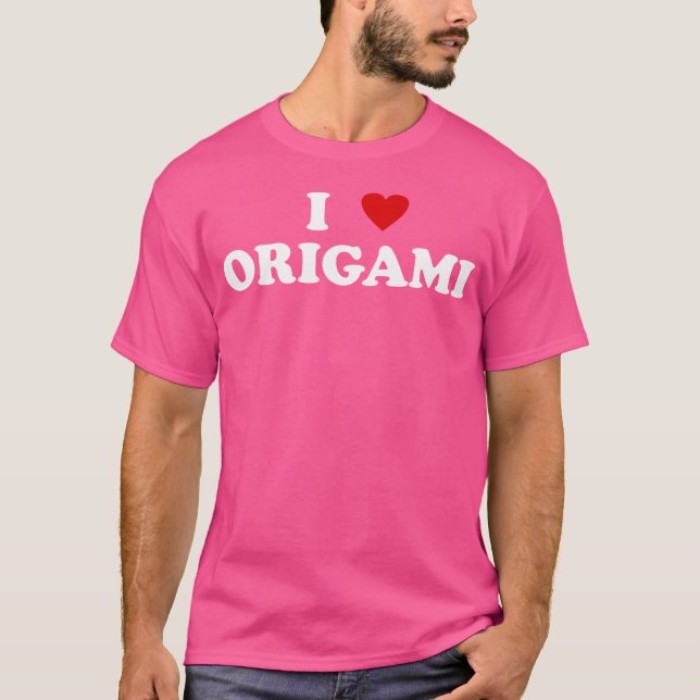 I Heart Origami Artist Paper Faltung - I Liebe Ori T-Shirt (Vorderseite)