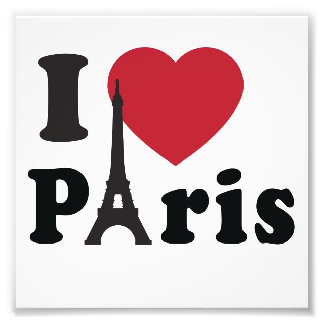 I Heart Paris Fotodruck (Vorne)