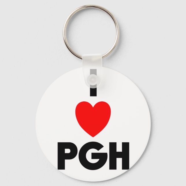 I Heart PGH Schlüsselanhänger (Vorderseite)