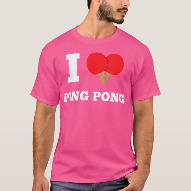 I Heart Ping Pong T-Shirt (Vorderseite)
