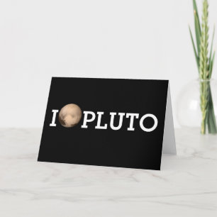 I Heart Pluto New Horizon Greeting Card Karte
