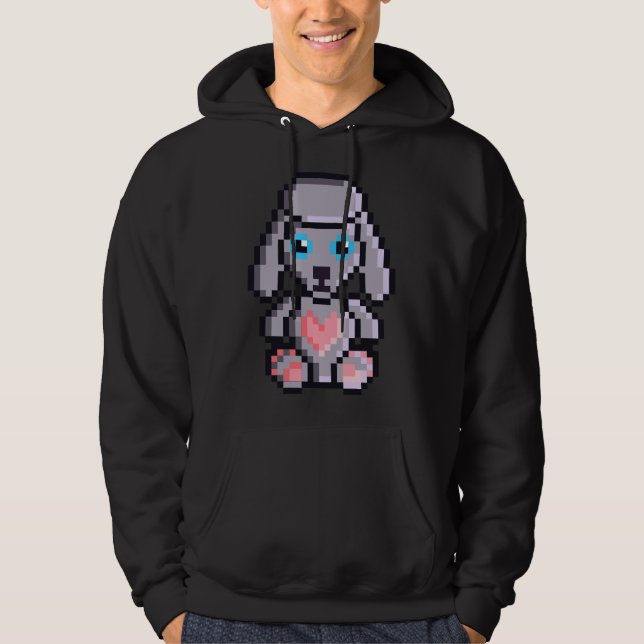I Heart Poodle Hoodie (Vorderseite)