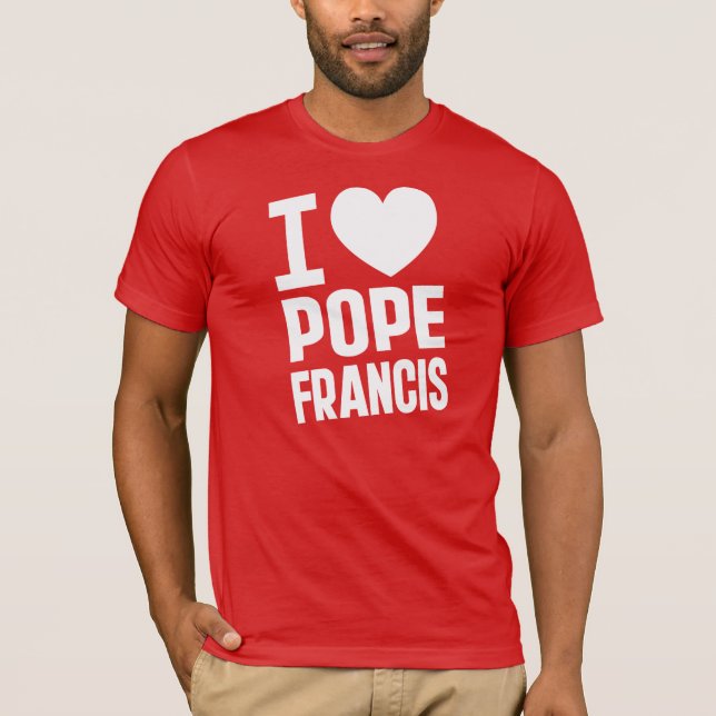 I Heart Pope Francis T-Shirt (Vorderseite)