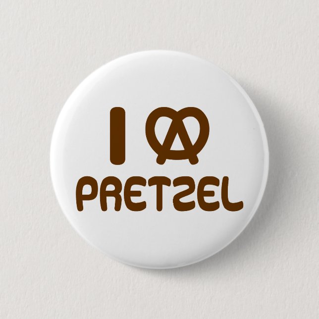 I Heart Pretzel Button (Vorderseite)