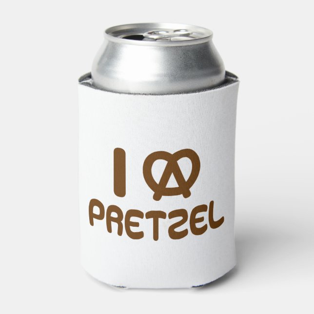 I Heart Pretzel Dosenkühler (Kanne Vorderseite)