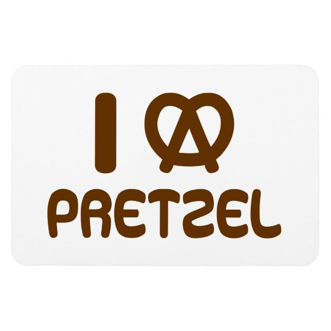 I Heart Pretzel Magnet (Horizontal)