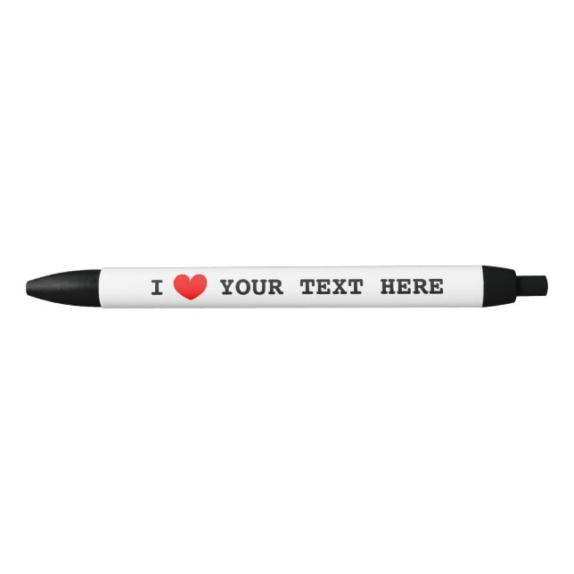 I heart propen with custom i Liebe text Kugelschreiber (Vorderseite)