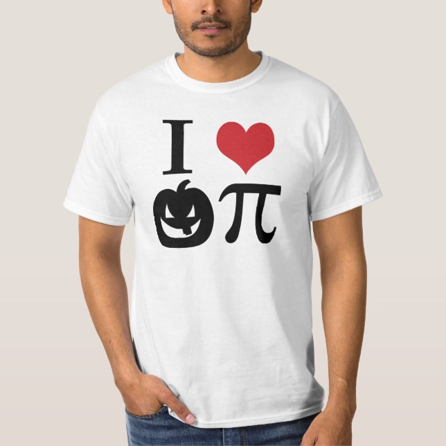 I Heart Pumpkin Pi T-Shirt (Vorderseite)