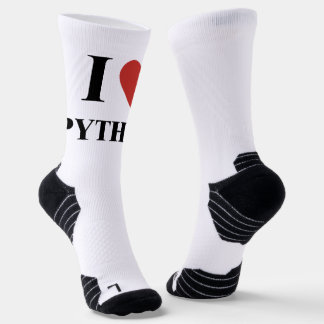I HEART Python Socken