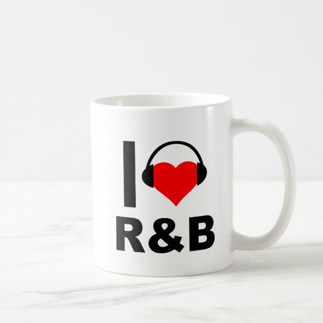 I Heart R&B Funny Mug Kaffeetasse (Rechts)
