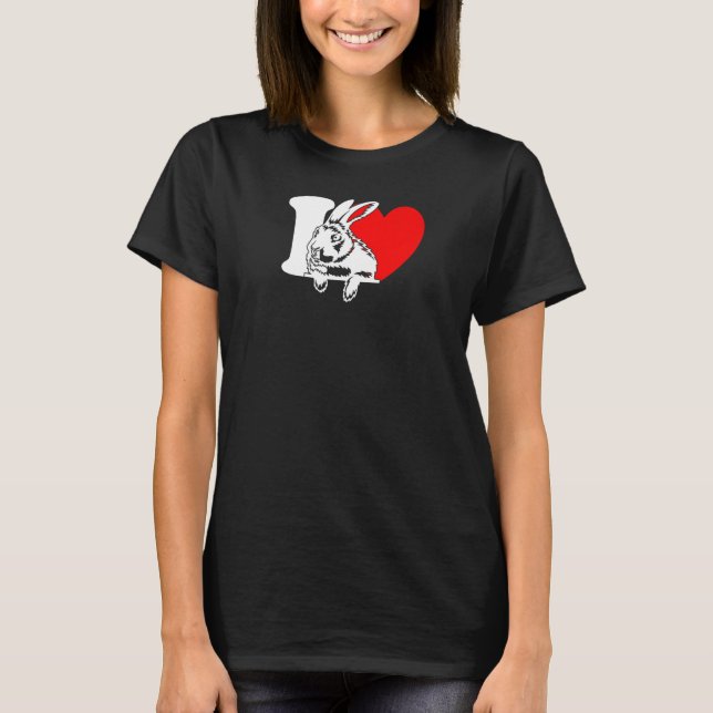 I Heart Rabbits  Rabbit Cute Bun Bunbun Bunny T-Shirt (Vorderseite)