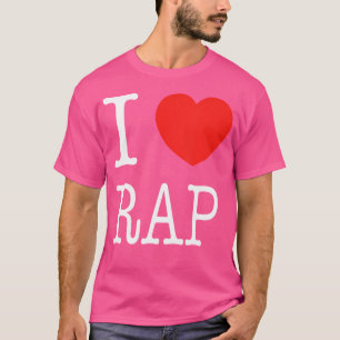 I Heart Rap I Liebe Rap Music Angesagt-Hop Dj Mc F T-Shirt