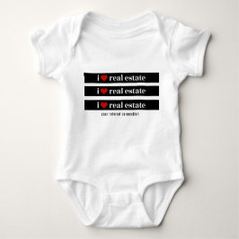 "I Heart Real Anwesen" Baby Onsie Baby Strampler