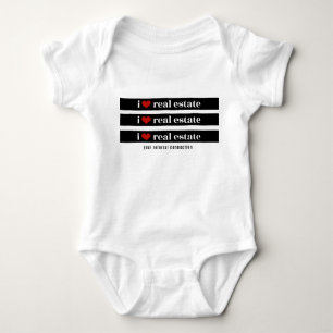 "I Heart Real Anwesen" Baby Onsie Strampler