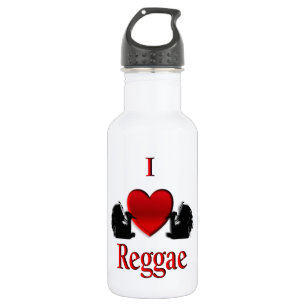 I Heart Reggae Music Trinkflasche