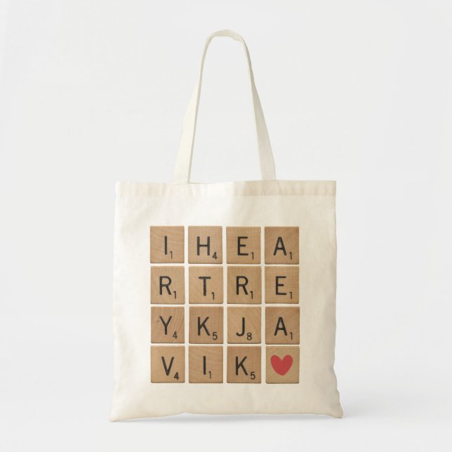 I Heart Reykjavík Tote Bag Tragetasche (Vorne)