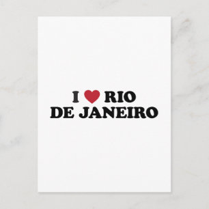 I Heart Rio de Janeiro Brasilien Postkarte