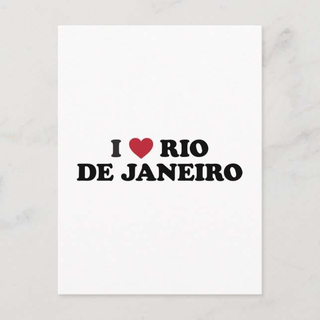 I Heart Rio de Janeiro Brasilien Postkarte (Vorderseite)