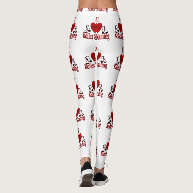 I Heart Roller Skaten Leggings (Rückseite)