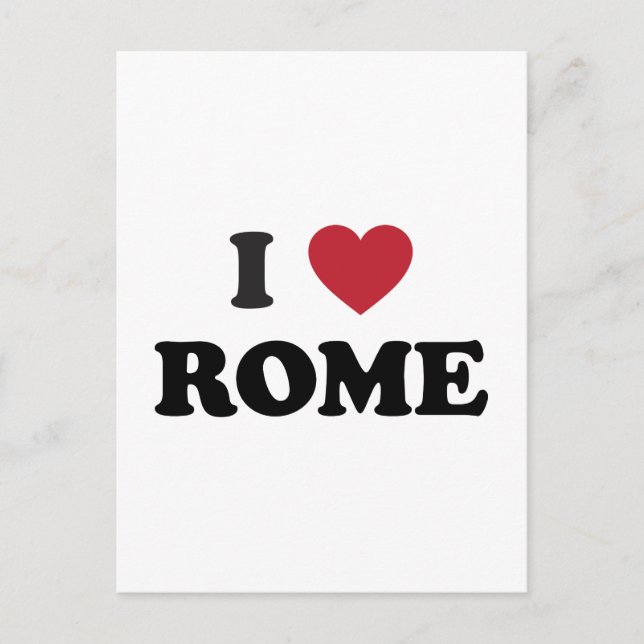 I Heart Rome Italien Postkarte (Vorderseite)