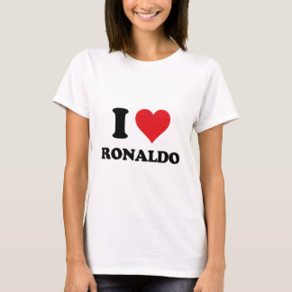 I Heart Ronaldo Vorname I Liebe Personalisiert Stu T-Shirt