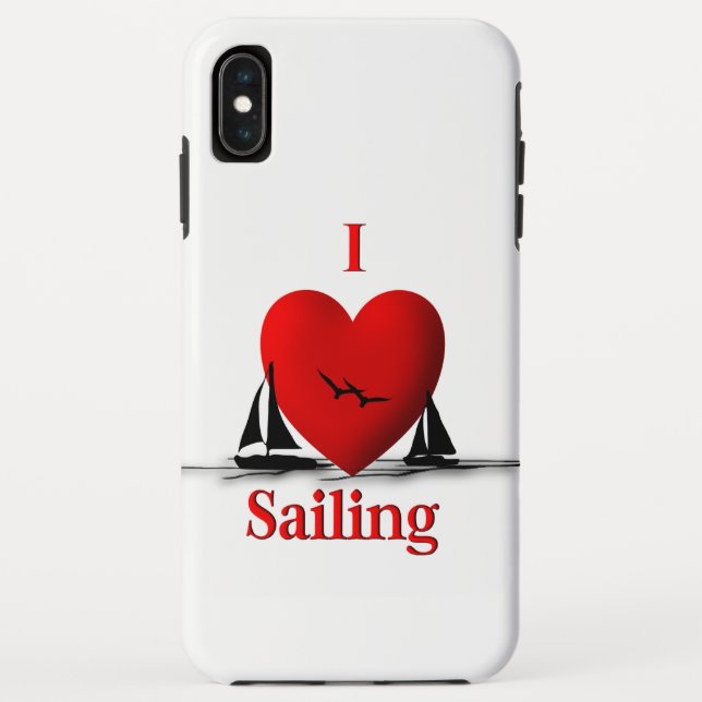 I Heart Sailing Case-Mate iPhone Hülle (Rückseite)