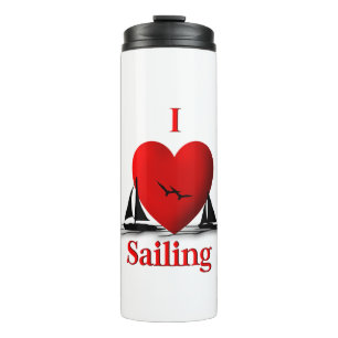 I Heart Sailing Thermosbecher