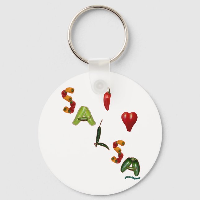 I Heart Salsa Schlüsselanhänger (Vorderseite)