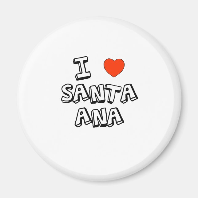 I Heart Santa Ana Magnet (Vorne)