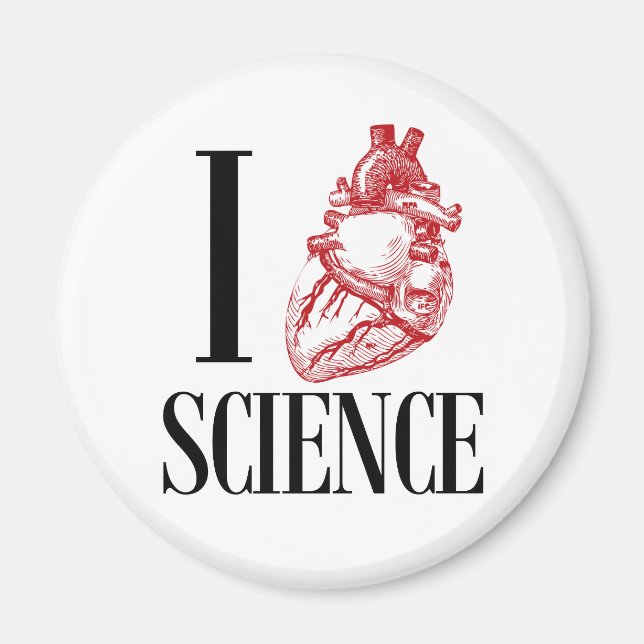 I heart science magnet (Vorne)