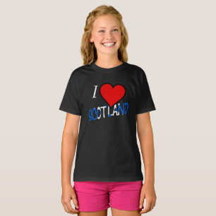 I Heart Scotland Girls T-Shirt