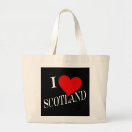 I Heart Scotland wt jtcent Jumbo Stoffbeutel