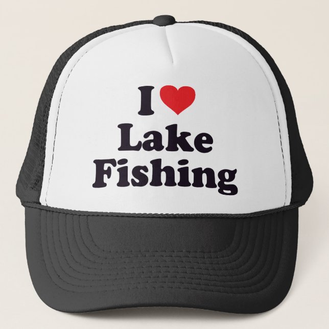 I Heart See-Fischen Truckerkappe (Vorderseite)