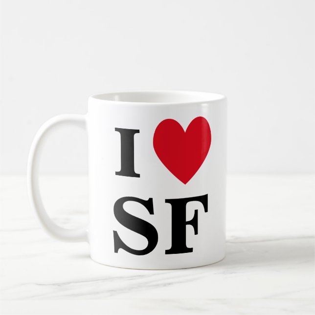 I Heart SF Tasse (Links)