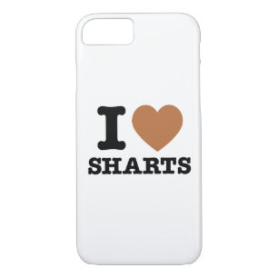 I Heart Sharts Funny Icon Grafik iPhone 7 Fall iPhone 8/7 Hülle