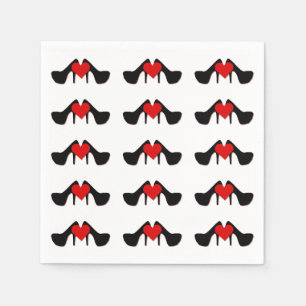 I Heart Shows Muster Napkins Serviette