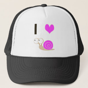 I heart Snails - Pink Truckerkappe