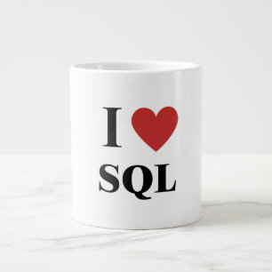 I Heart SQL Jumbo-Tasse