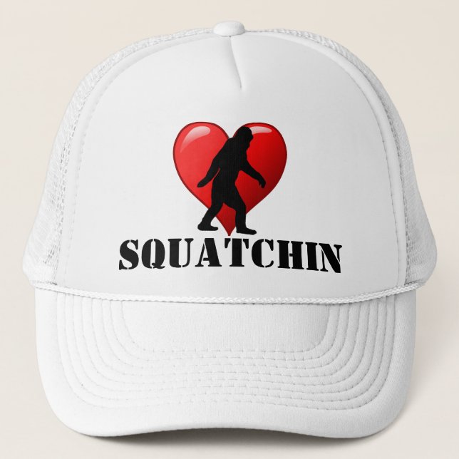 I heart Squatchin Truckerkappe (Vorderseite)