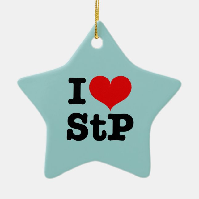 I Heart St. Paul Keramik Ornament (Vorne)
