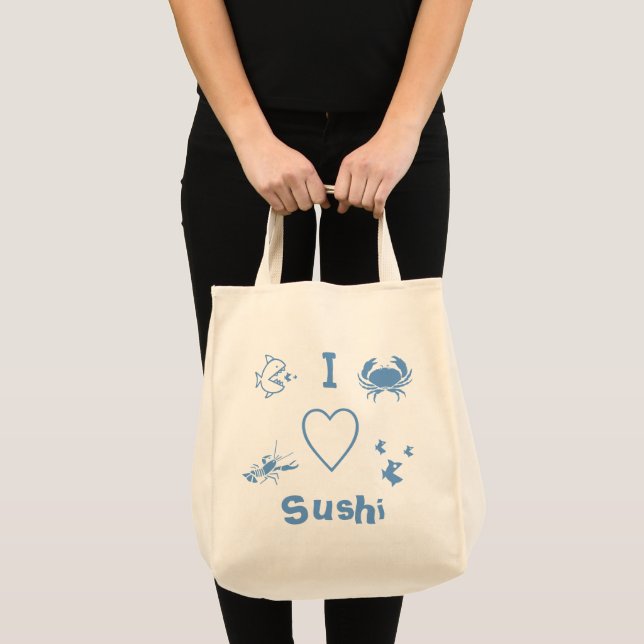 I Heart Sushi Tragetasche (Vorderseite (Produkt))