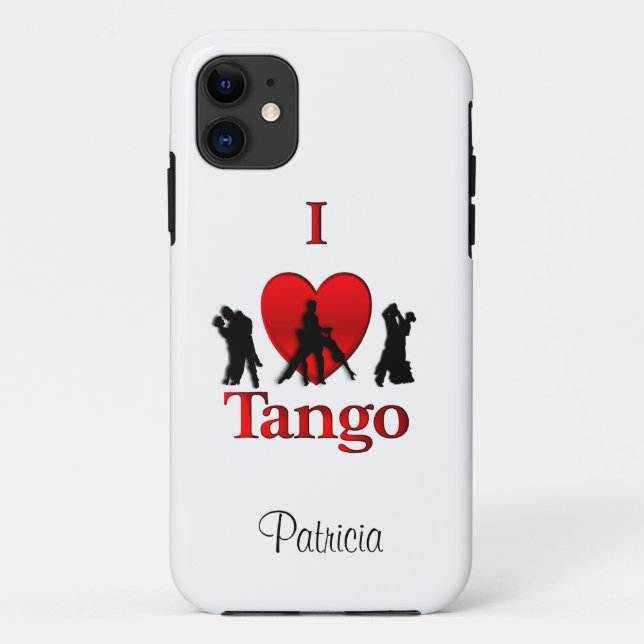 I Heart Tango Personalisiert Case-Mate iPhone Hülle (Rückseite)