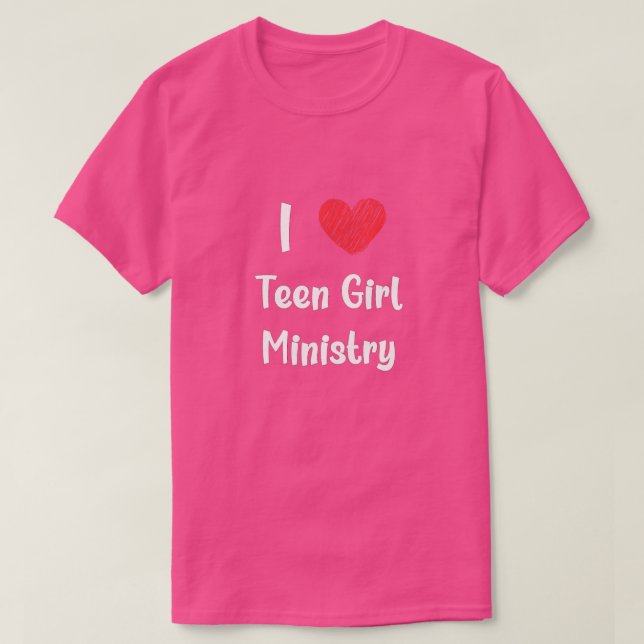 I Heart Teen Girl Ministry T - Shirts (Design vorne)