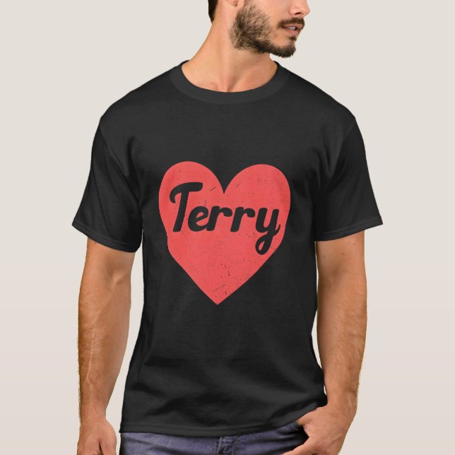 I Heart Terry - Erste Namen und Herzen I Liebe Ter T-Shirt (Vorderseite)