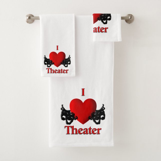 I Heart Theater Badhandtuch Set (Insitu)