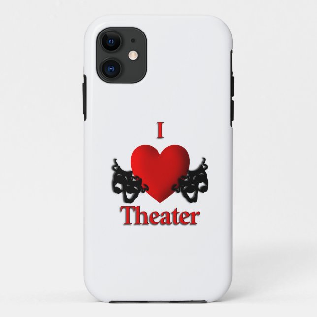 I Heart Theater Case-Mate iPhone Case (Rückseite)