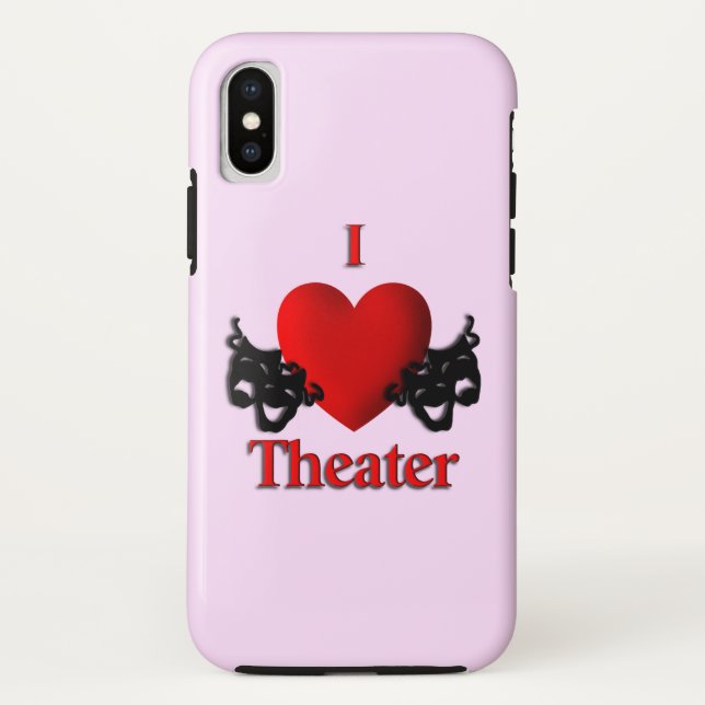 I Heart Theater Case-Mate iPhone Hülle (Rückseite)