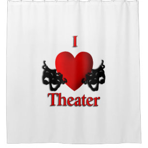 I Heart Theater Duschvorhang