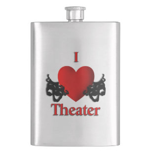 I Heart Theater Flachmann