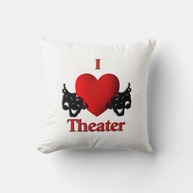 I Heart Theater Kissen (Vorderseite)